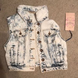White Jean vest